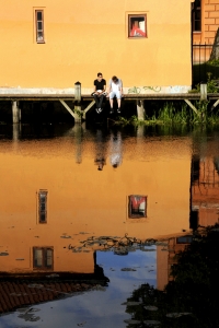 Uppsala,  Pojkar vid Fyrisån