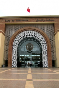 Marrakech, Marocko, järnvägsstationen, centralstationen